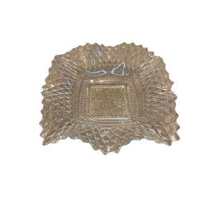 Vintage Carnival Glass Hobnail Trinket Dish Bowl Decor Home